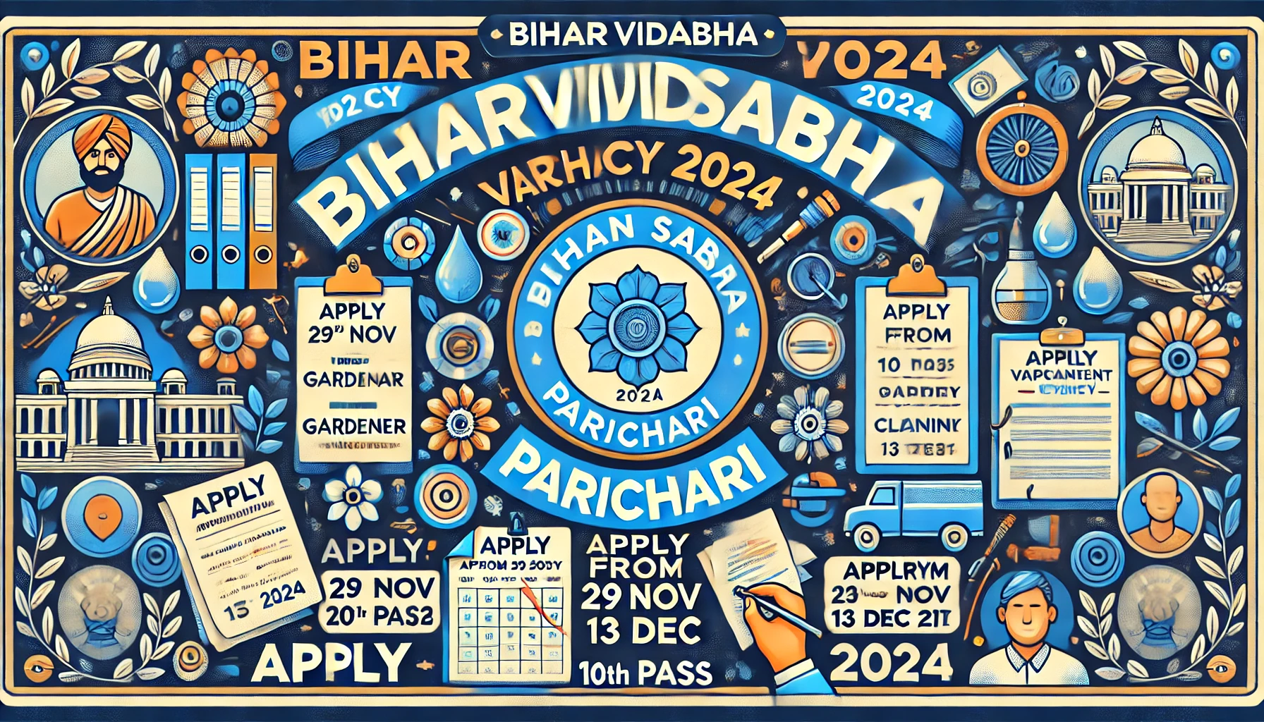 Bihar Vidhan Sabha Parichari Vacancy 2024: Apply Online for Library Attendant & Other Posts